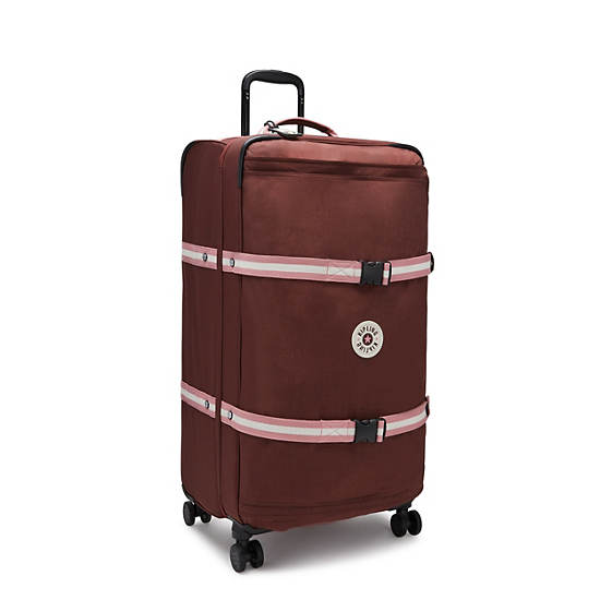 Kipling Spontaneous Large Rolling Suitcases Mahogany Block | CA 1745XY